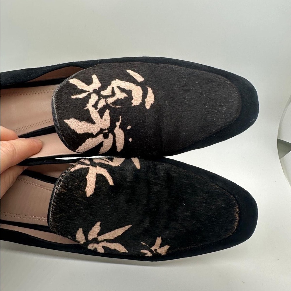 Anthropologie AD & Daughters Calf Hair Greyan Square Toe Slip On Shoe Sz 8.0 - Picture 4 of 12